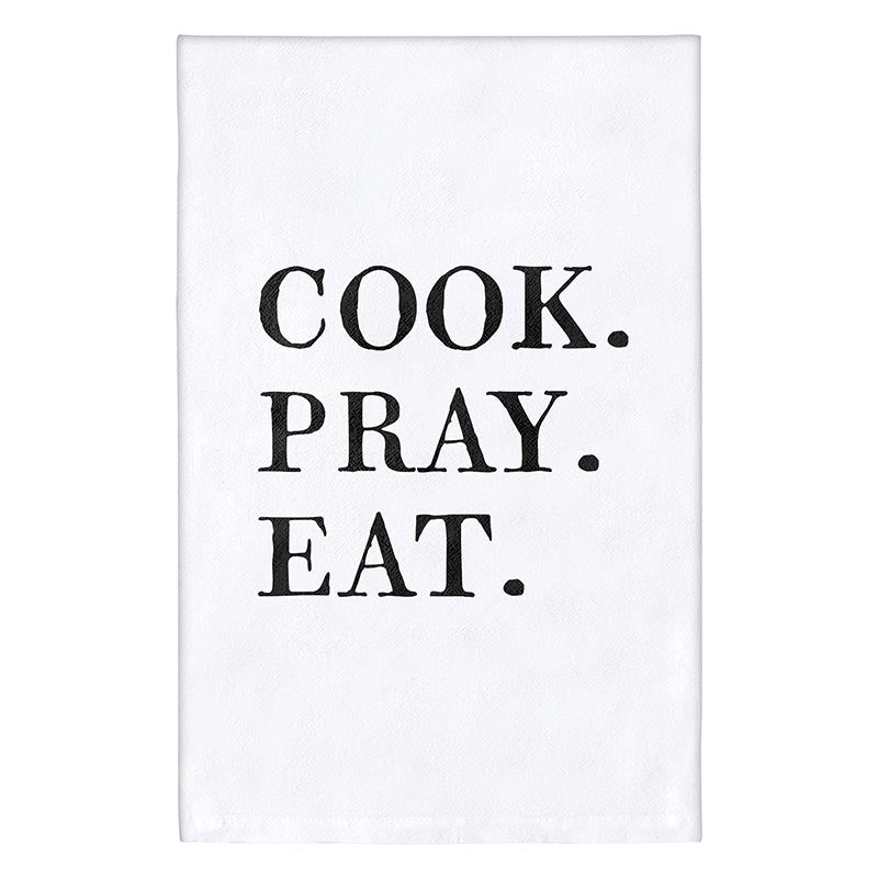 Tea Towel Cook. Pray. Eat