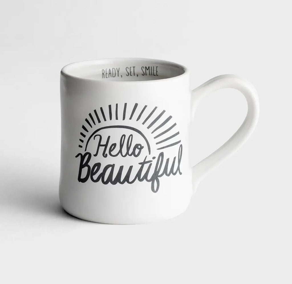 Hello Beautiful - Hand-Thrown Mug