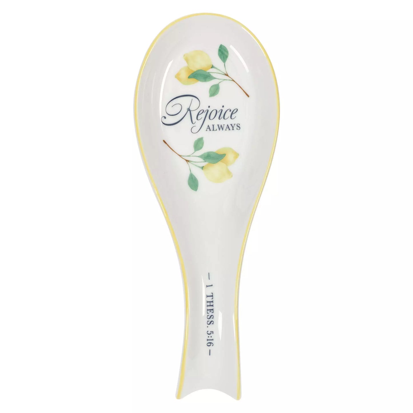 Rejoice Always Ceramic Spoon Rest - 1 Thess 5:16 - I AM INTENTIONAL
