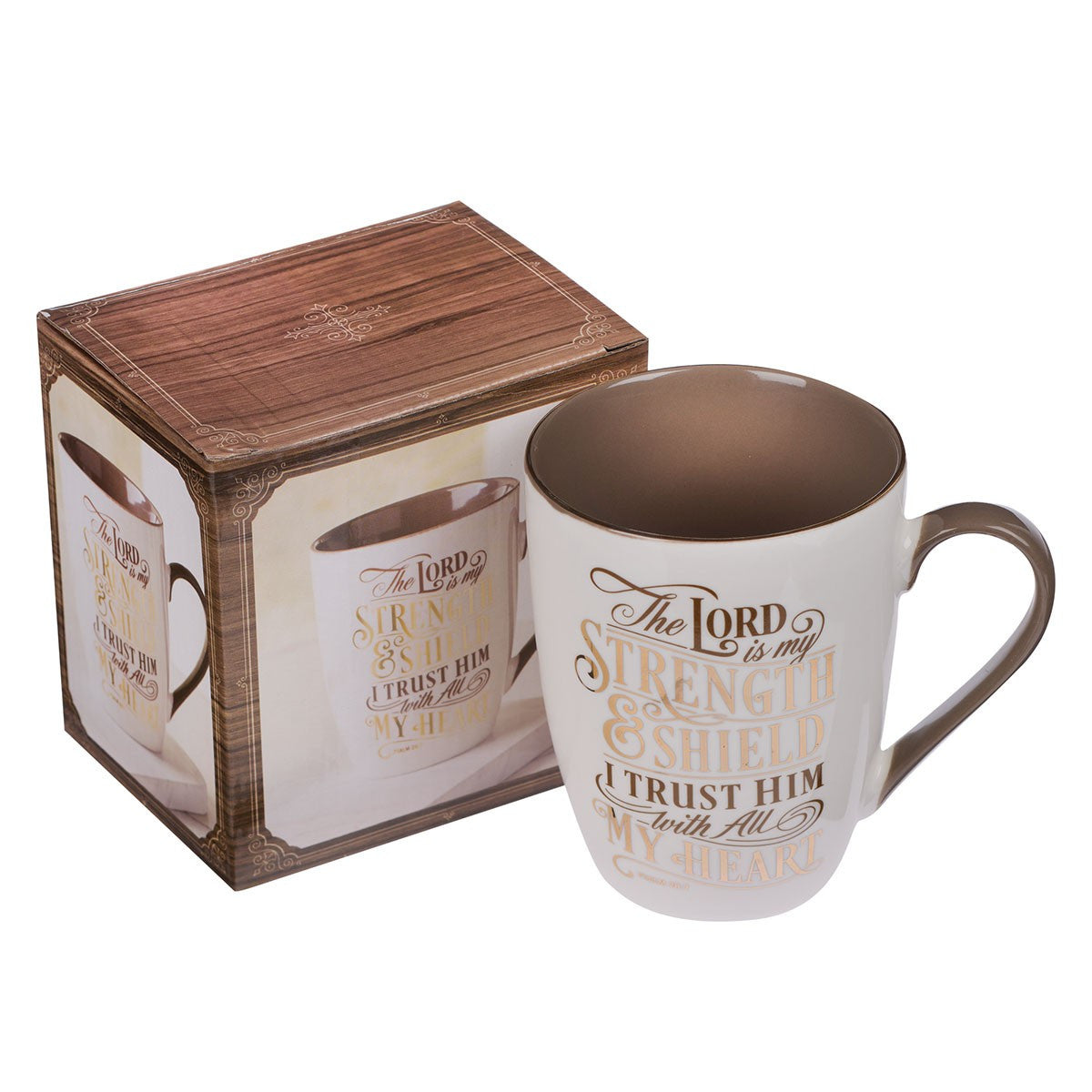 The Lord Is My Strength Ceramic Coffee Mug - I AM INTENTIONAL