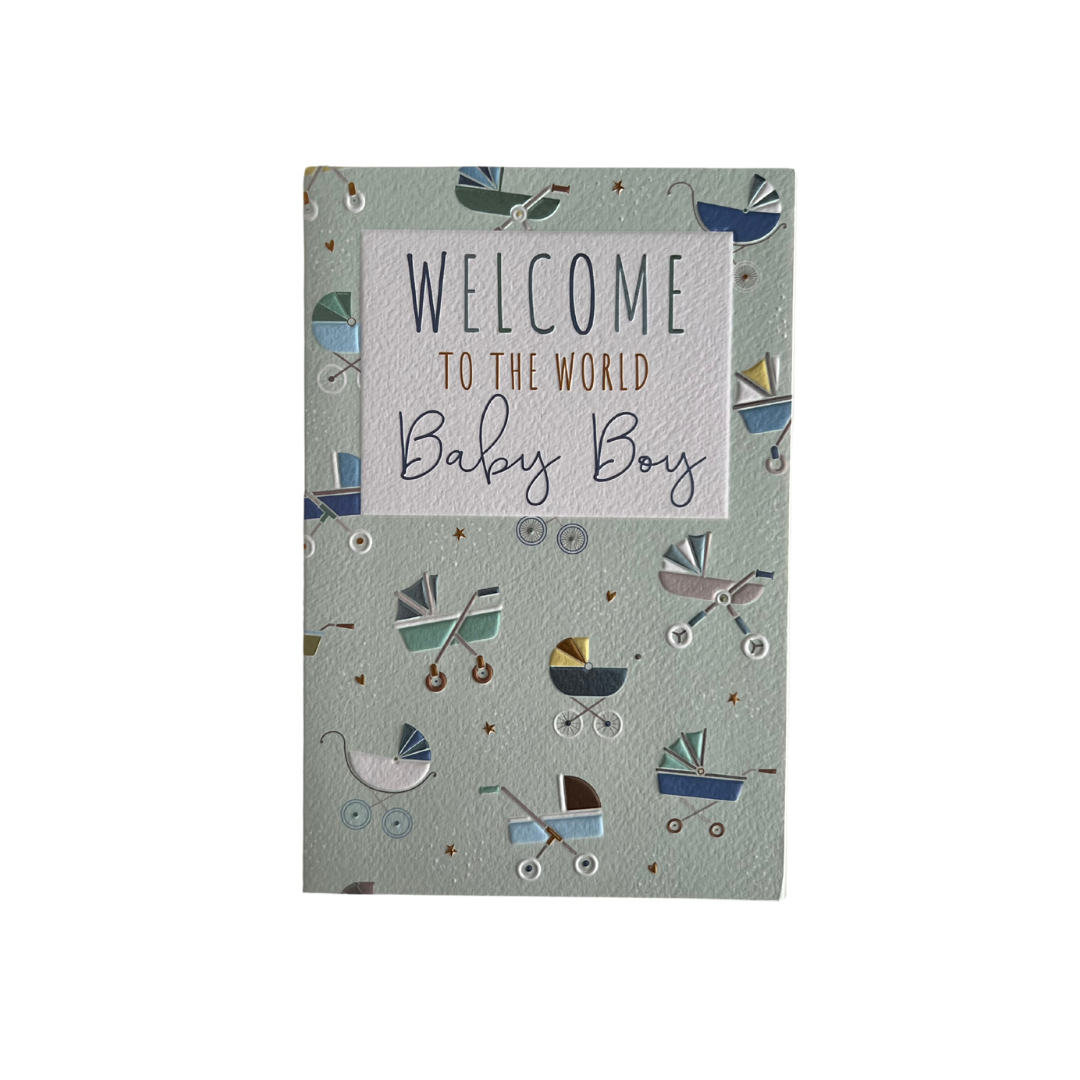 Baby Boy Congratulations Card - I AM INTENTIONAL