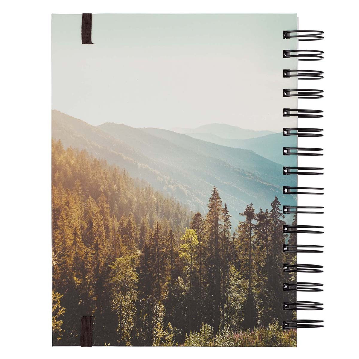 Be Strong and Courageous Large Wirebound Journal with Elastic Closure - I AM INTENTIONAL