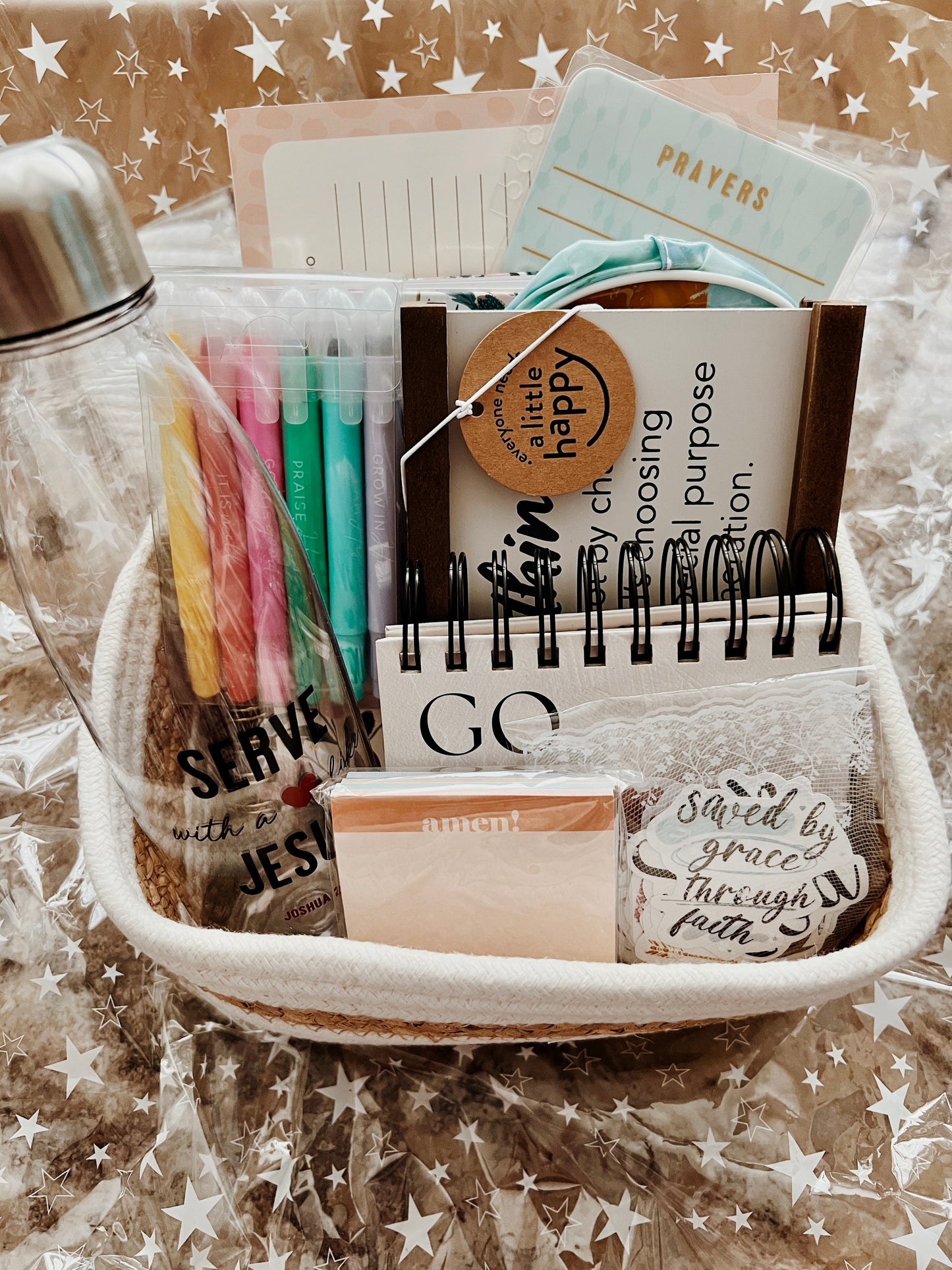 Ordered Steps Faith Basket - I AM INTENTIONAL