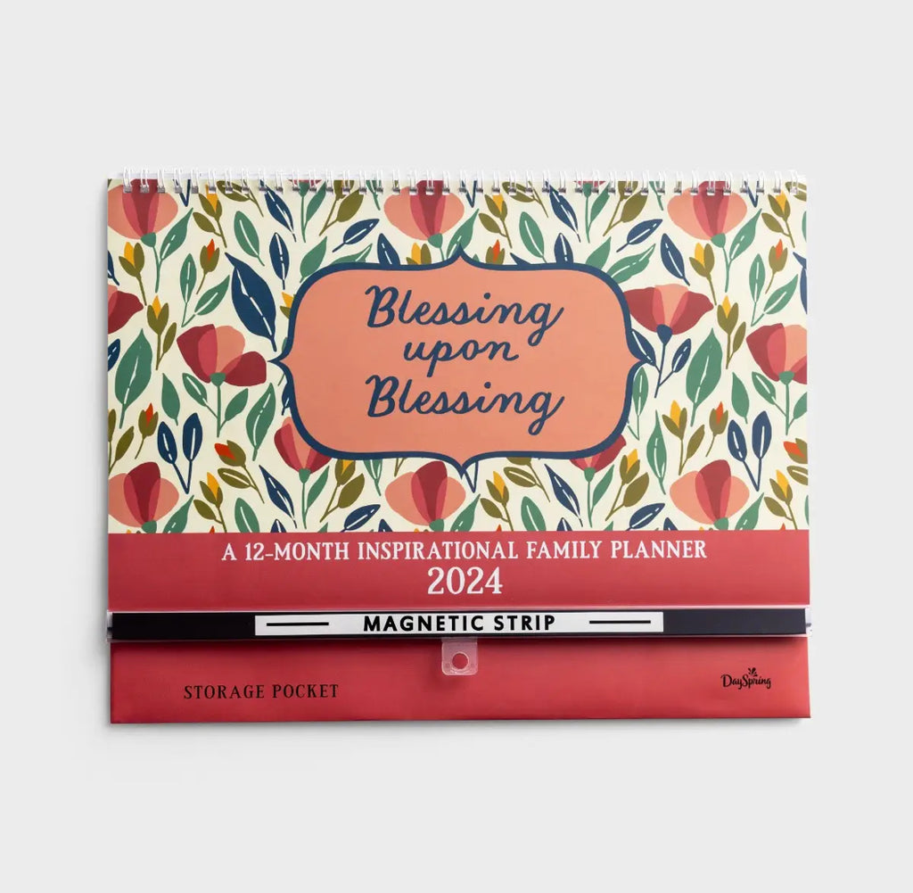 Blessing Upon Blessing - 12-Month Inspirational Family Planner/Calendar - I AM INTENTIONAL 