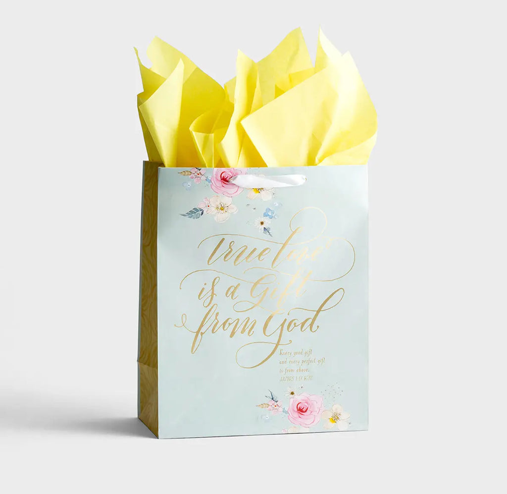 True Love Is a Gift - Large Gift Bag with Tissue - I AM INTENTIONAL 