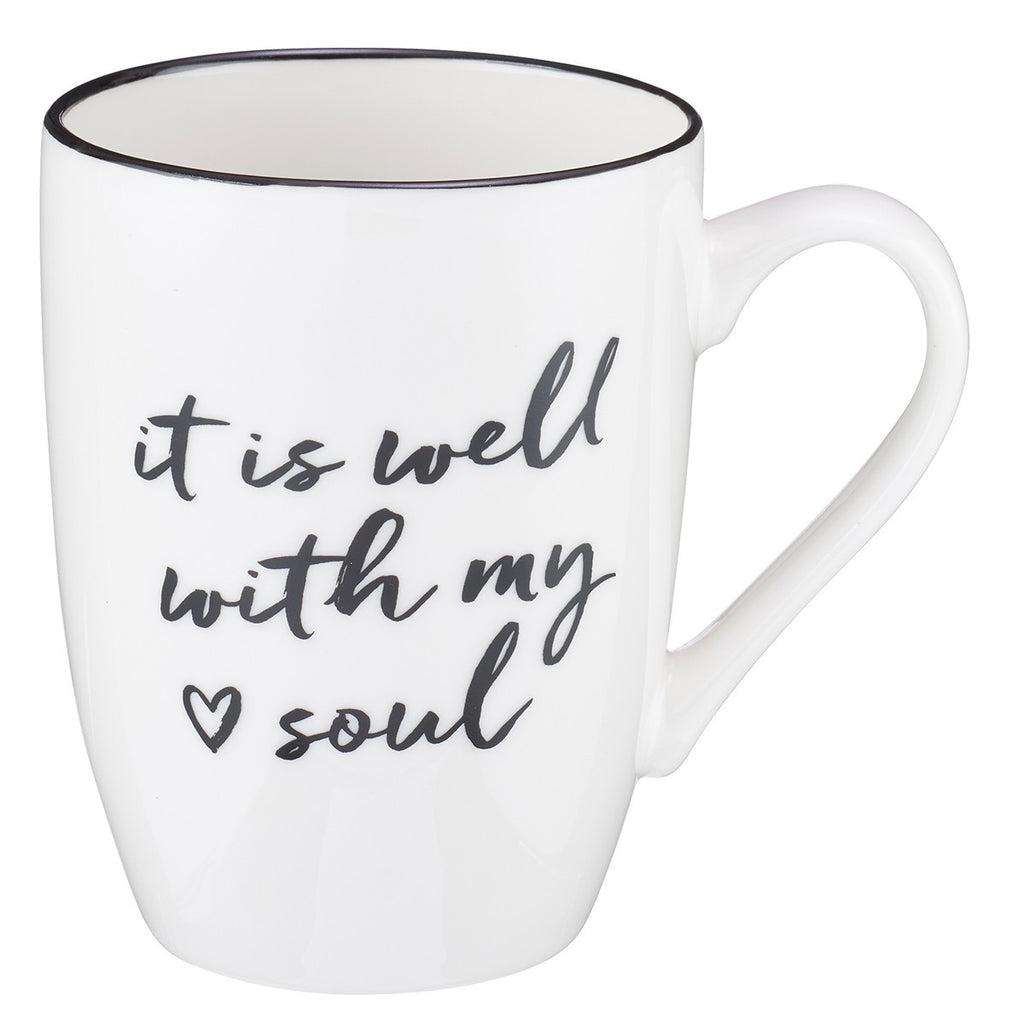 It is Well with My Soul Ceramic Coffee Mug - I AM INTENTIONAL 