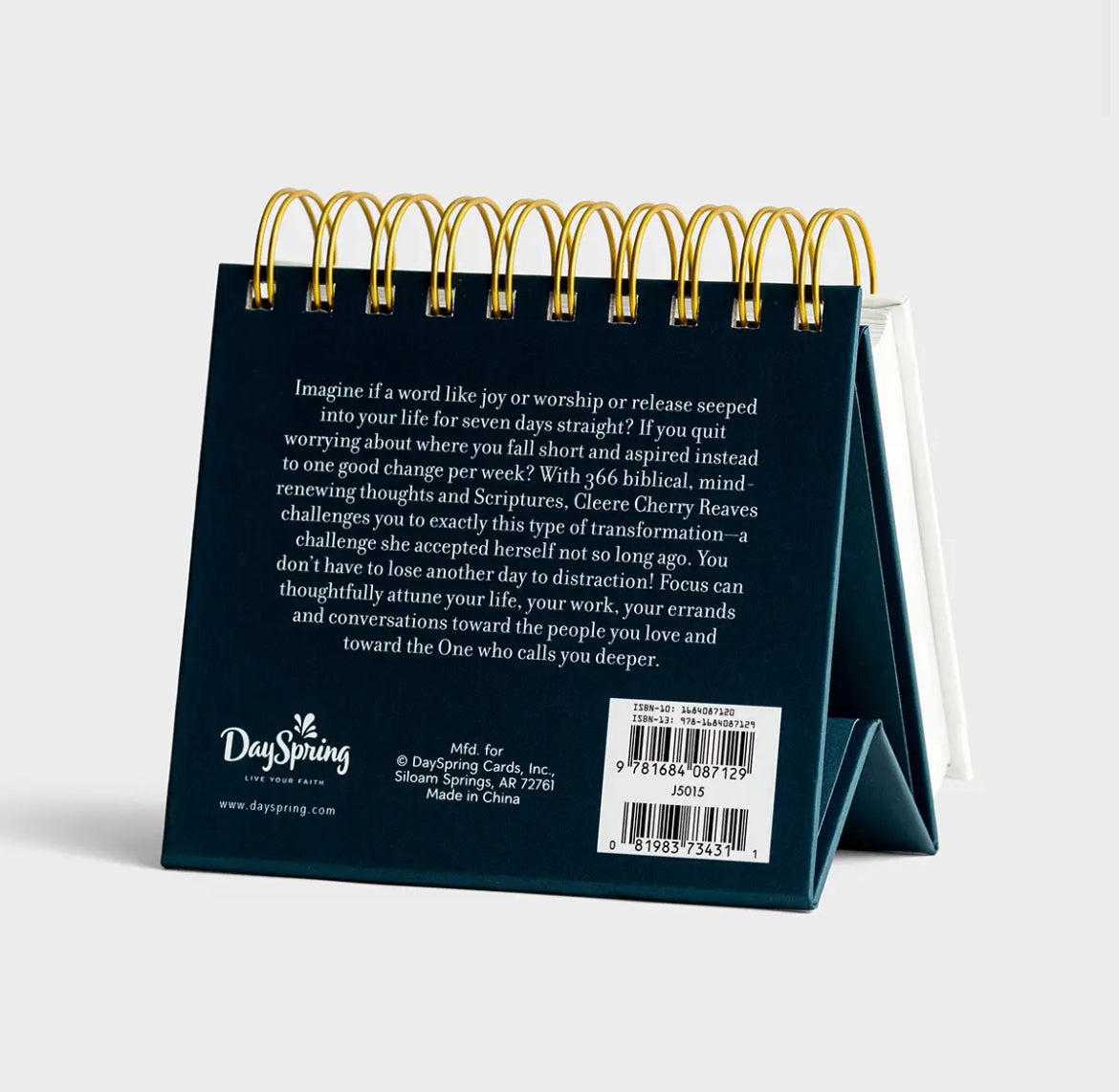 Focus: How One Word A Week Will Transform Your Life - Perpetual Calendar - I AM INTENTIONAL