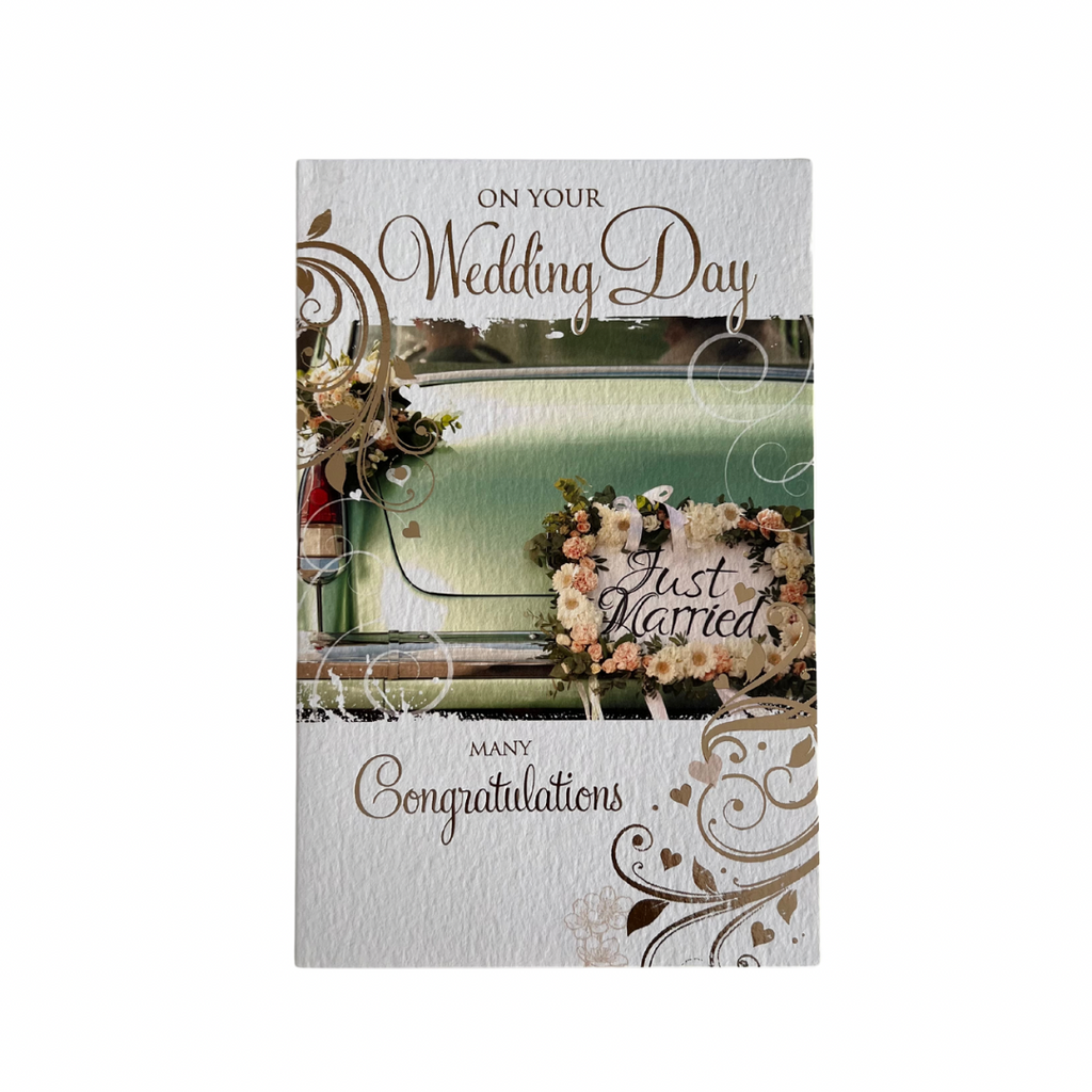 Just Married Wedding Card - I AM INTENTIONAL 