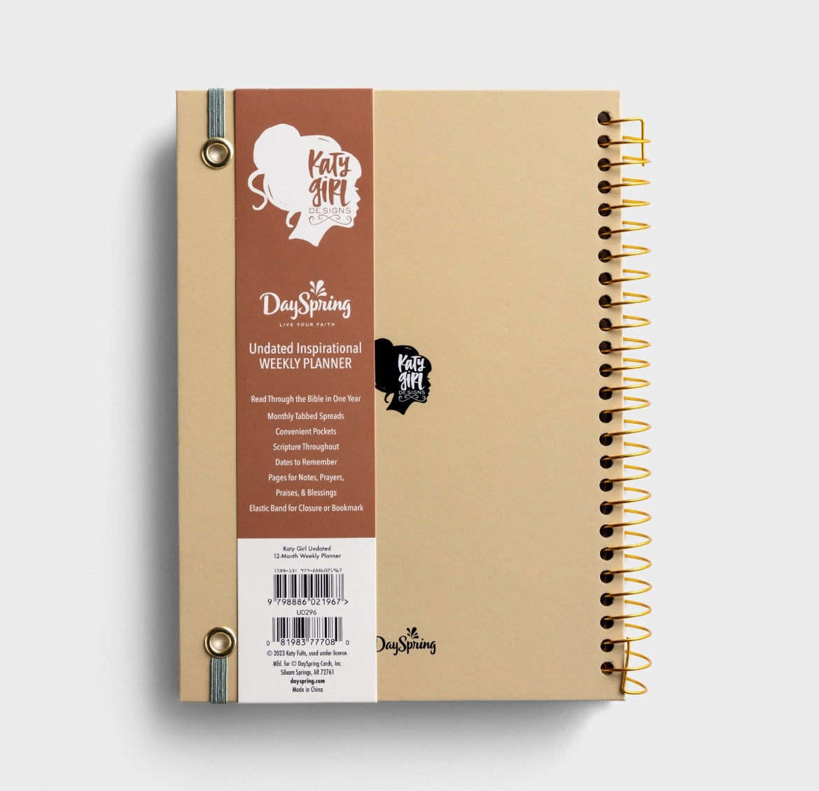 KatyGirl - Send Your Light: 12-Month Undated Weekly/Monthly Planner - I AM INTENTIONAL
