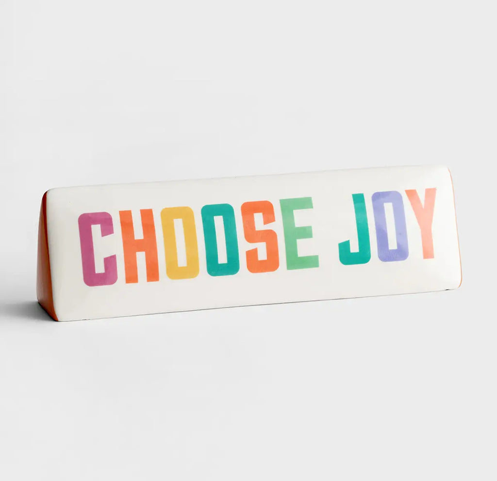 Choose Joy - Ceramic Desk Plate - I AM INTENTIONAL 