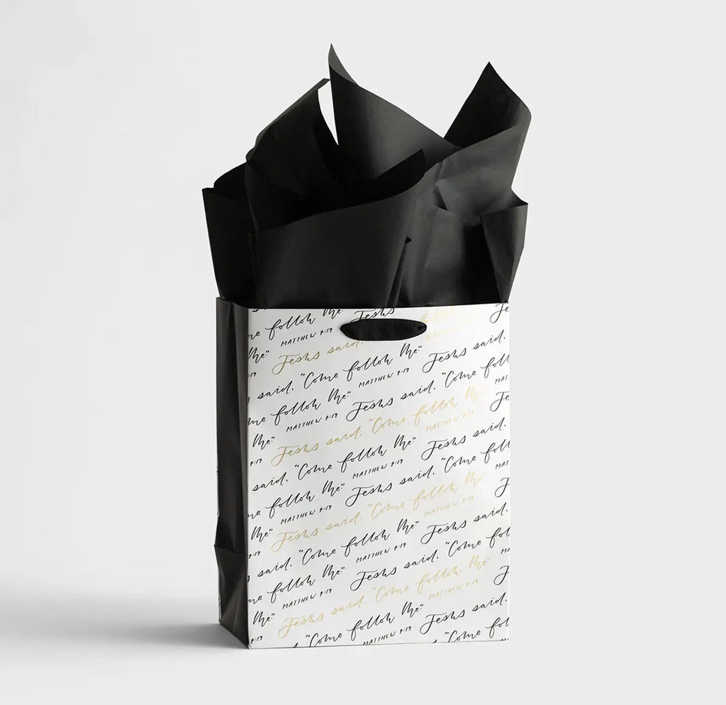 Come Follow Me - Medium Gift Bag with Tissue - I AM INTENTIONAL 