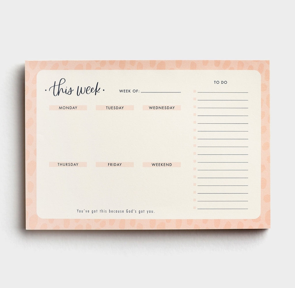 This Week - Desk Pad - I AM INTENTIONAL 