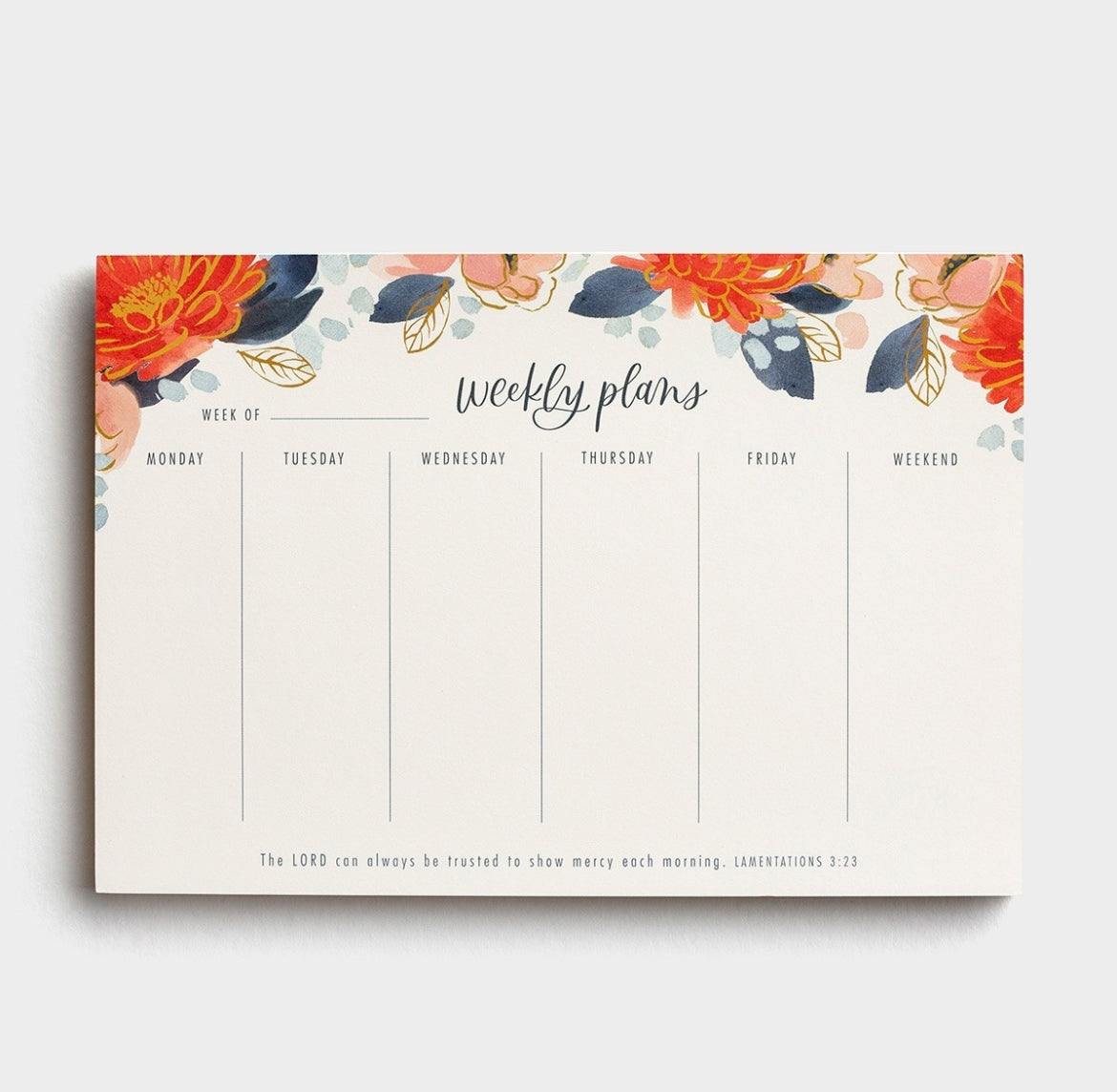 Weekly Plans - Desk Pad - I AM INTENTIONAL