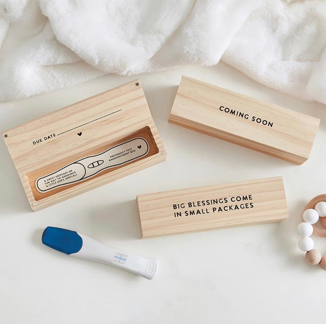Big Blessings Pregnancy Test Announcement Box - I AM INTENTIONAL