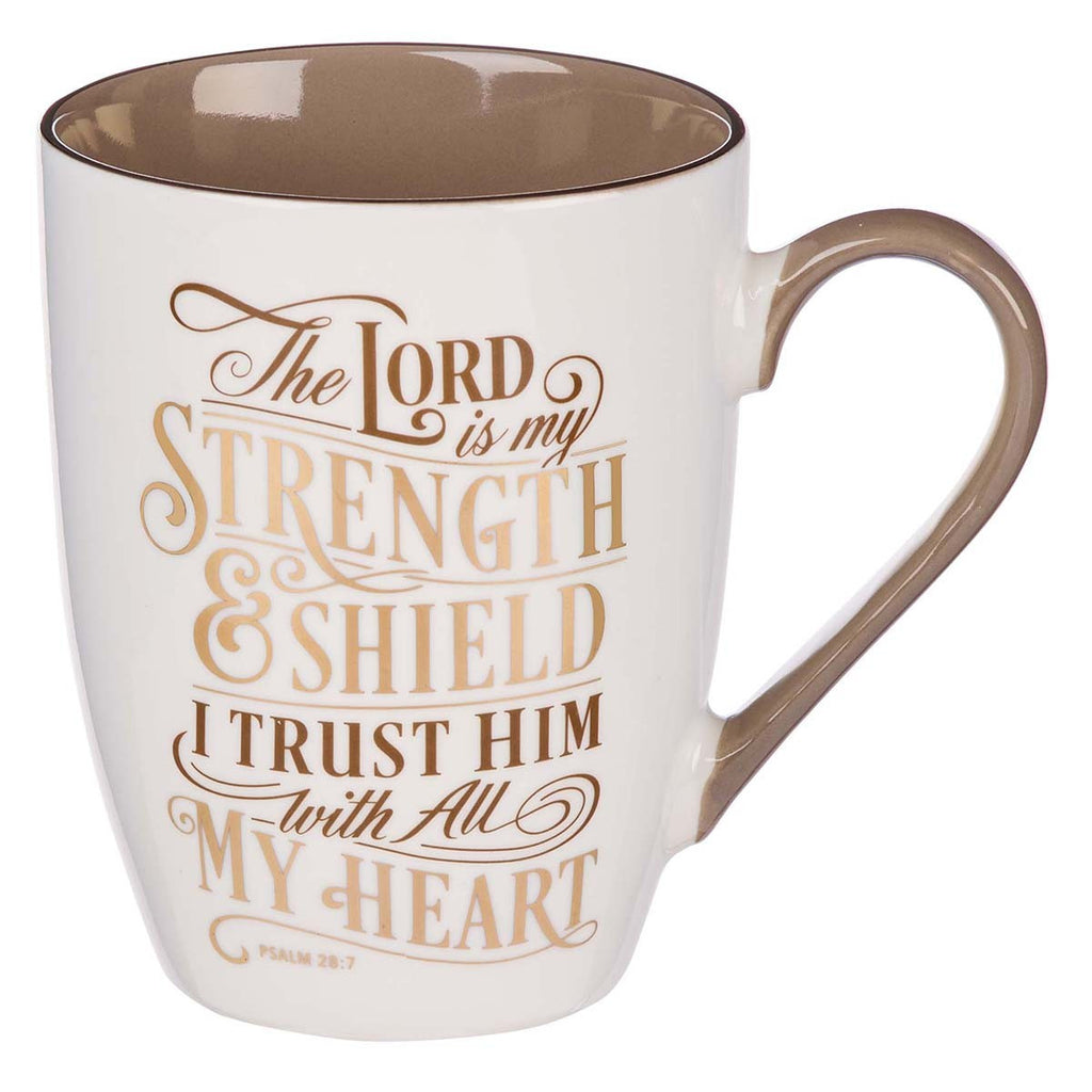 The Lord Is My Strength Ceramic Coffee Mug - I AM INTENTIONAL 