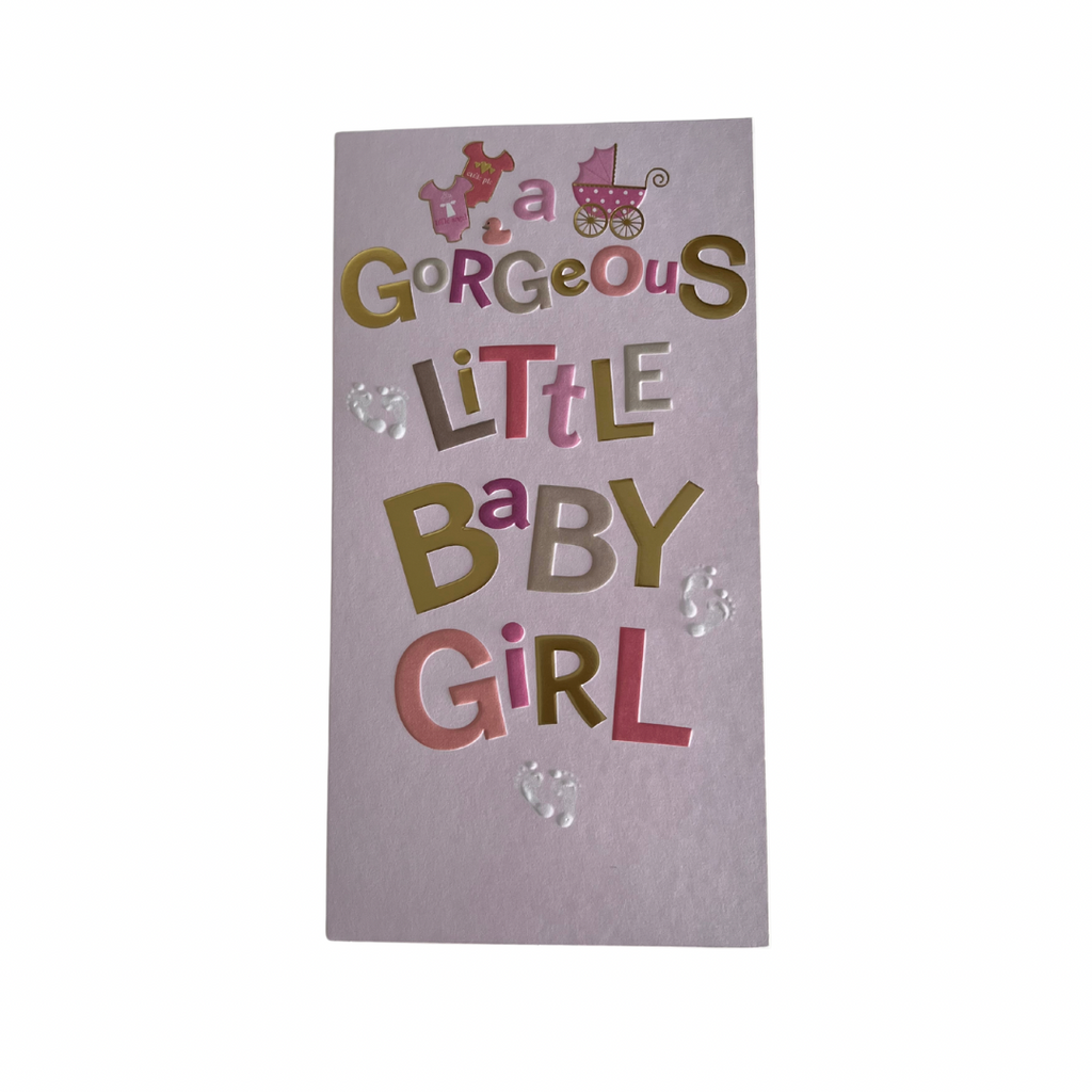 Baby Girl Congratulations Card - I AM INTENTIONAL 