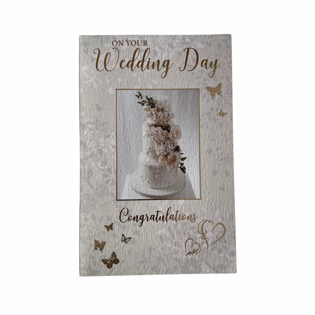 Flower Cake Wedding Card - I AM INTENTIONAL 