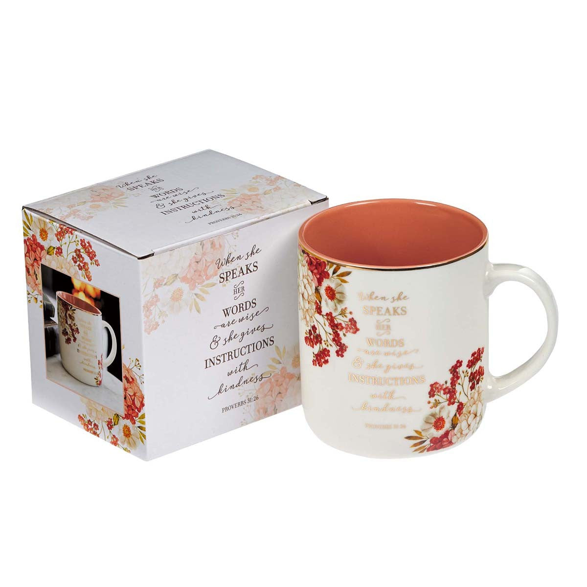 When She Speaks Ceramic Mug - Proverbs 31:26 - I AM INTENTIONAL
