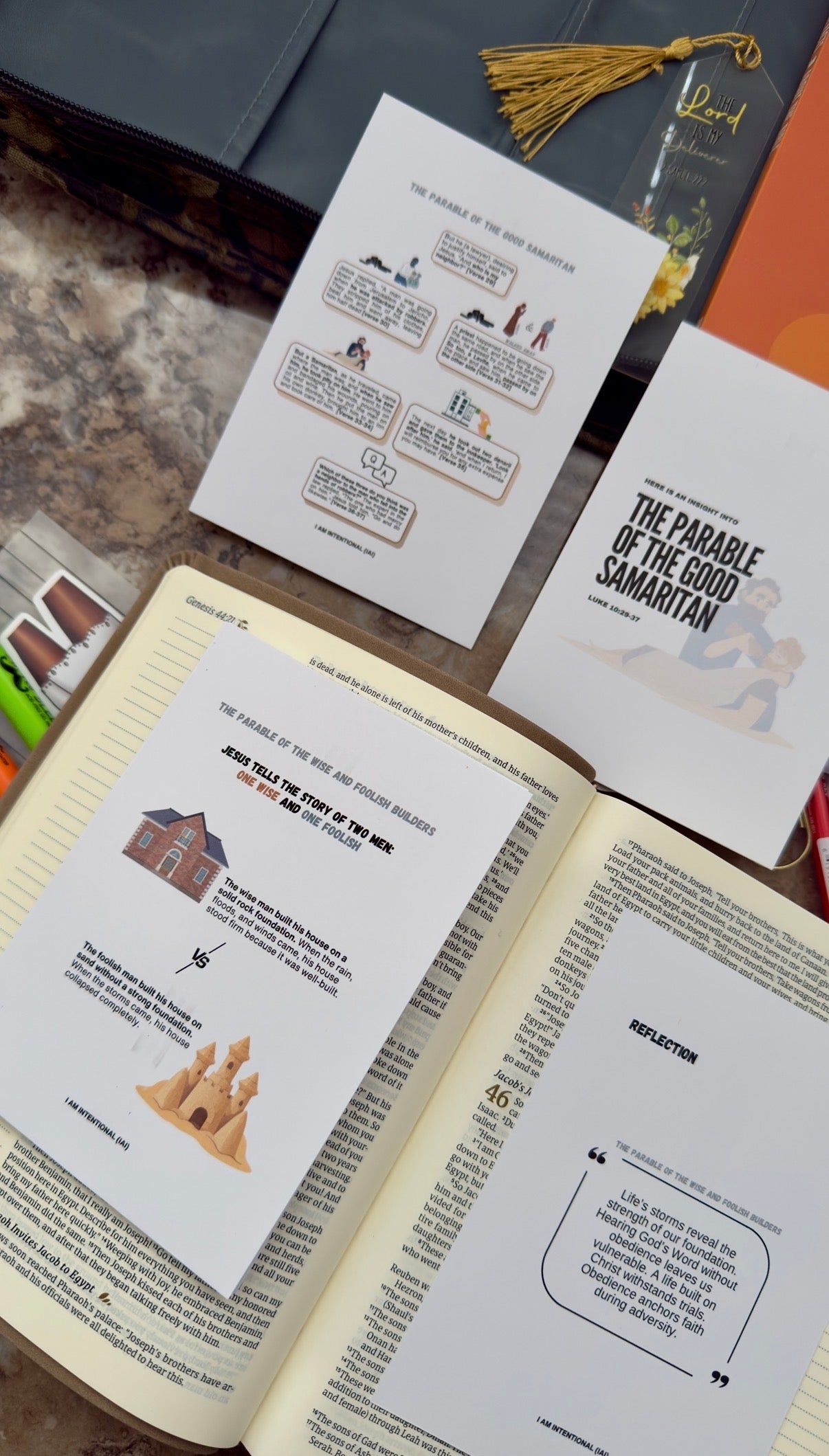 Parables Bible Tip- Ins - I AM INTENTIONAL 