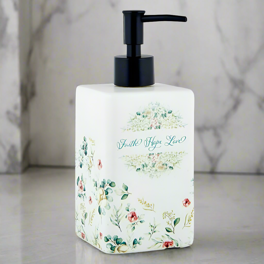 Soap Dispenser – Faith Hope Love - I AM INTENTIONAL 