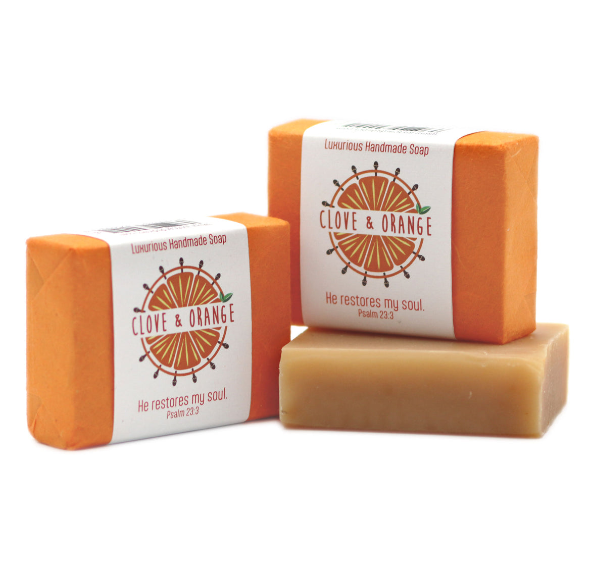 Clove & Orange Handmade Soap with Bible verse - I AM INTENTIONAL 
