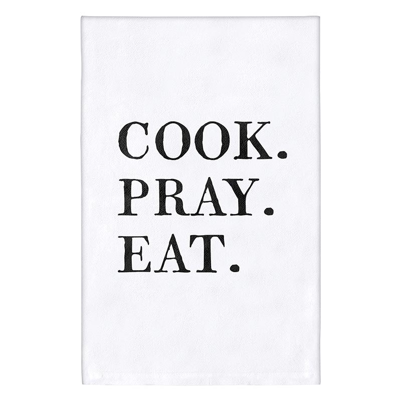 Tea Towel Cook. Pray. Eat - I AM INTENTIONAL 
