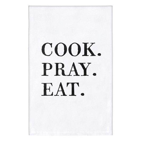 Tea Towel Cook. Pray. Eat - I AM INTENTIONAL 