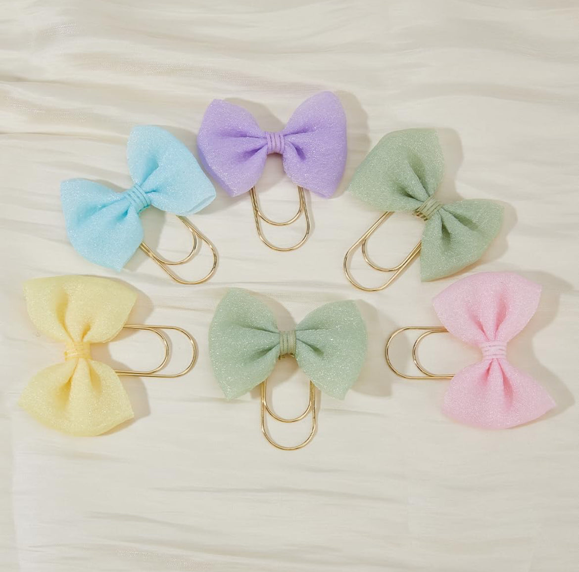Organza Bowknot Bookmarks/Paperclips - I AM INTENTIONAL 