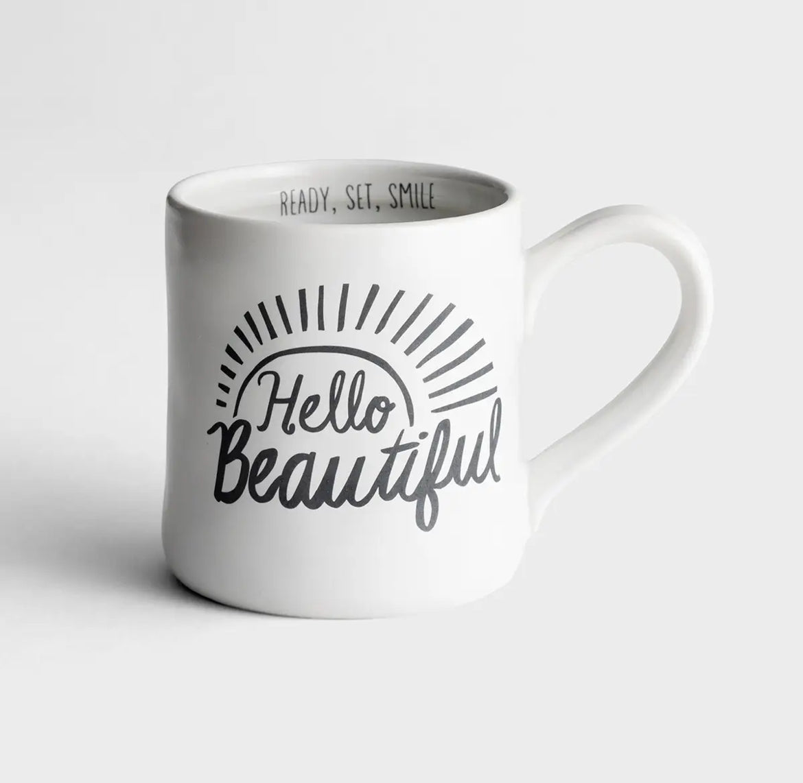 Hello Beautiful - Hand-Thrown Mug - I AM INTENTIONAL 