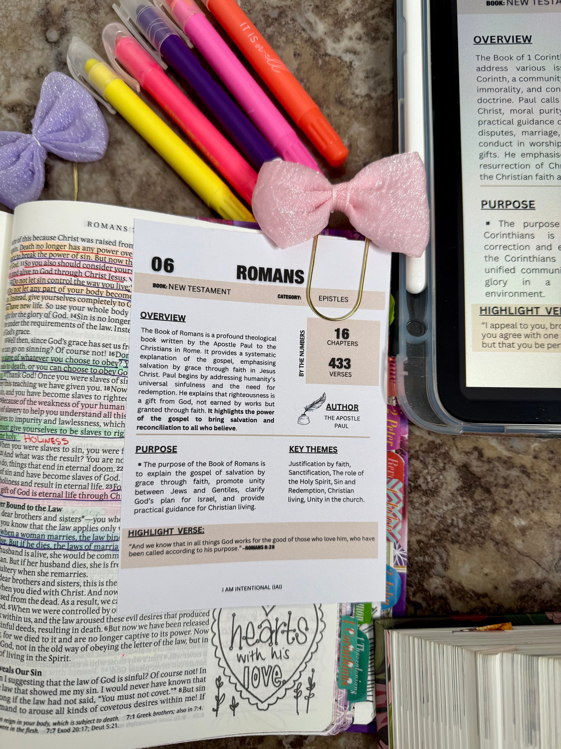 Bible Study Tip- Ins [Genesis to Revelation Overviews] - I AM INTENTIONAL 