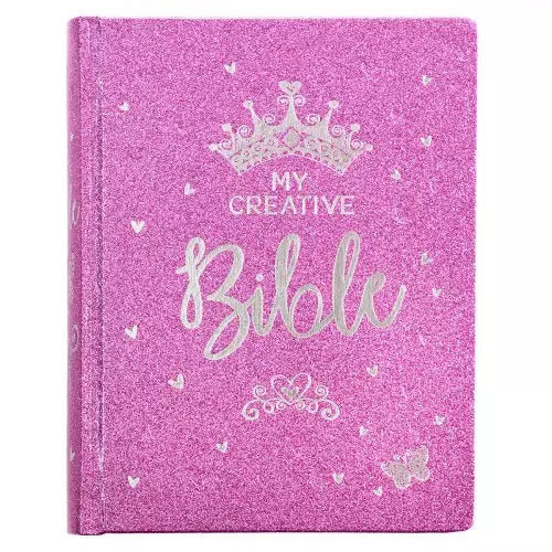 Purple Glitter My Creative Bible for Girls - an ESV Journaling Bible - I AM INTENTIONAL 