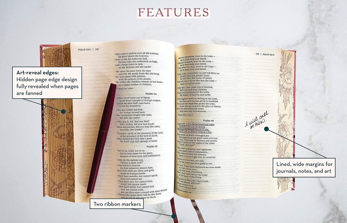 God Is Within Her- NIV, Artisan Collection Bible, Cloth over Board Bible