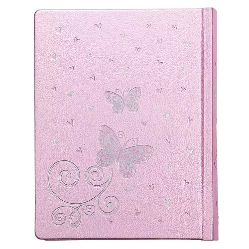 Metallic Pink Faux Leather My Creative Bible for Girls - an ESV Journaling Bible - I AM INTENTIONAL 