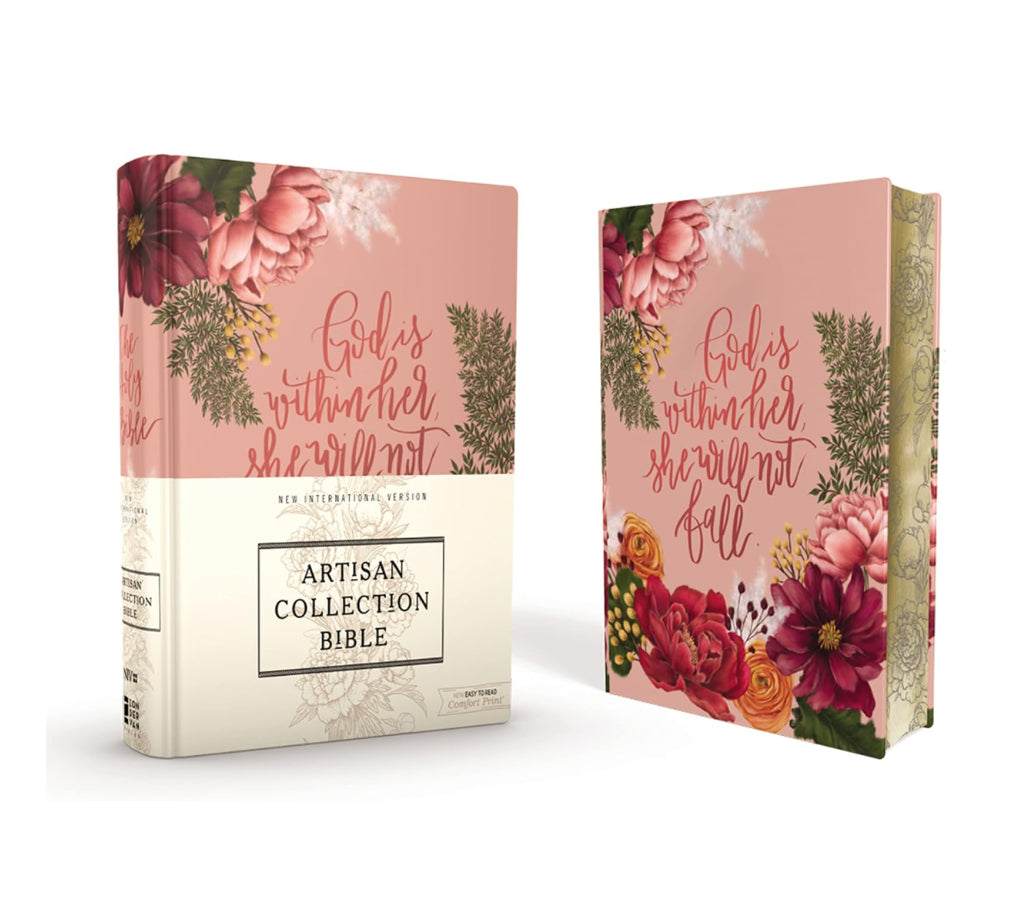 God Is Within Her- NIV, Artisan Collection Bible, Cloth over Board Bible