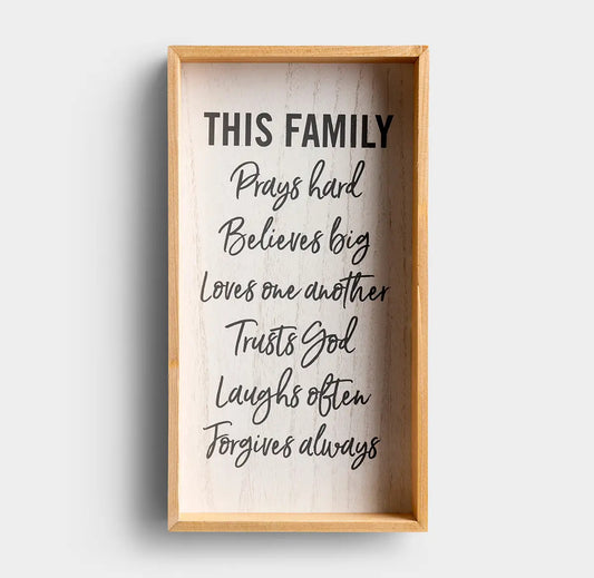 This Family - Framed Wooden Wall Art - I AM INTENTIONAL 