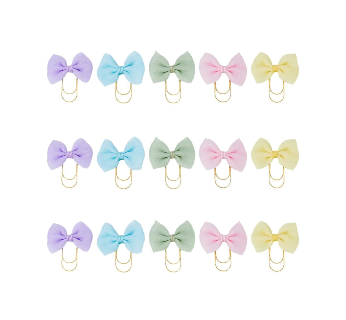 Organza Bowknot Bookmarks/Paperclips - I AM INTENTIONAL 