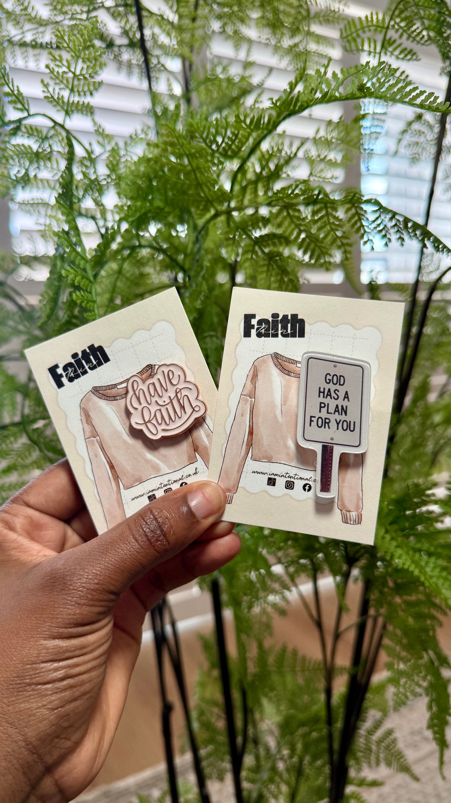 Faith pins - I AM INTENTIONAL 