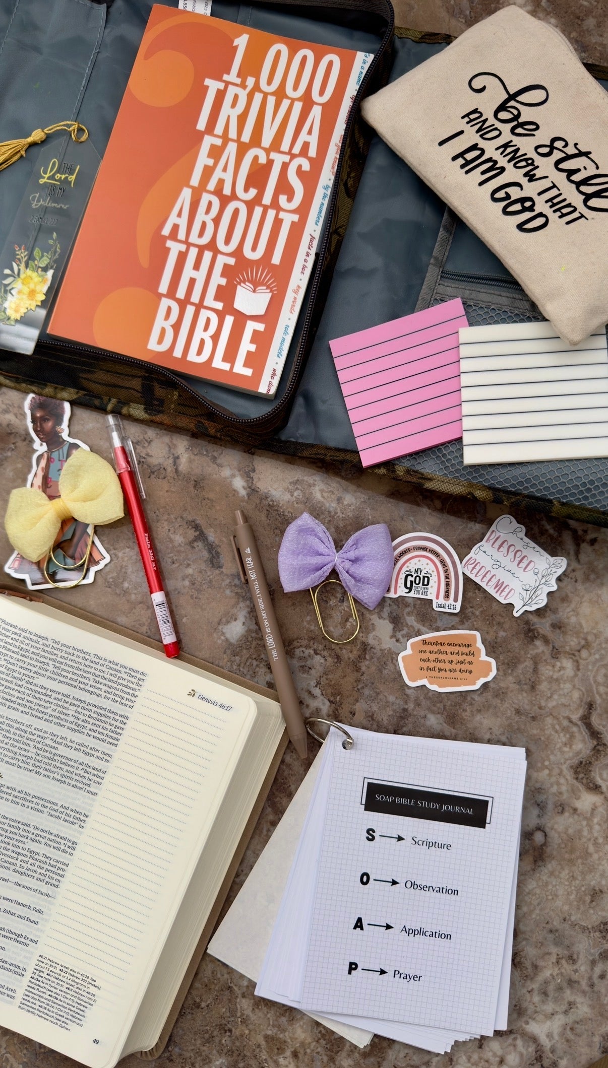 SOAP Bible Study Tip- Ins - I AM INTENTIONAL 