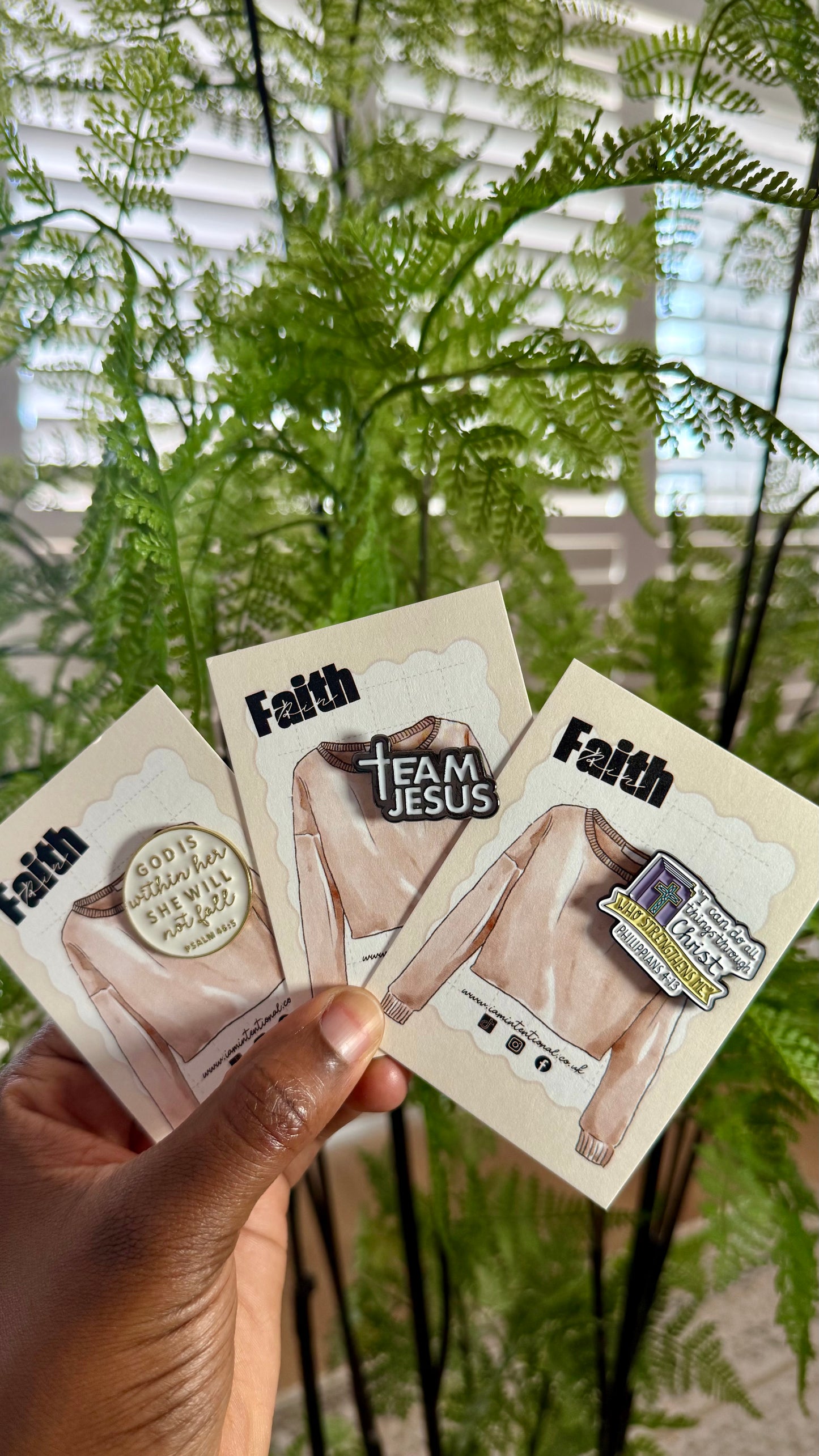Faith pins - I AM INTENTIONAL 