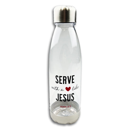 Serve With A Heart like Jesus Water Bottle - I AM INTENTIONAL 