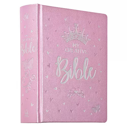 Metallic Pink Faux Leather My Creative Bible for Girls - an ESV Journaling Bible - I AM INTENTIONAL 