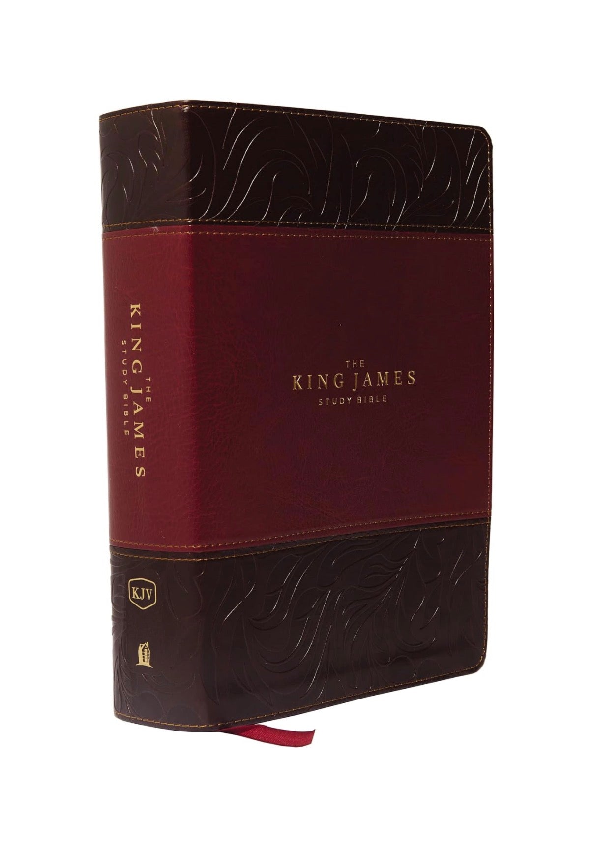 KJV, The King James Study Bible, Leathersoft, Burgundy, Red Letter, Full-Color Edition - I AM INTENTIONAL 