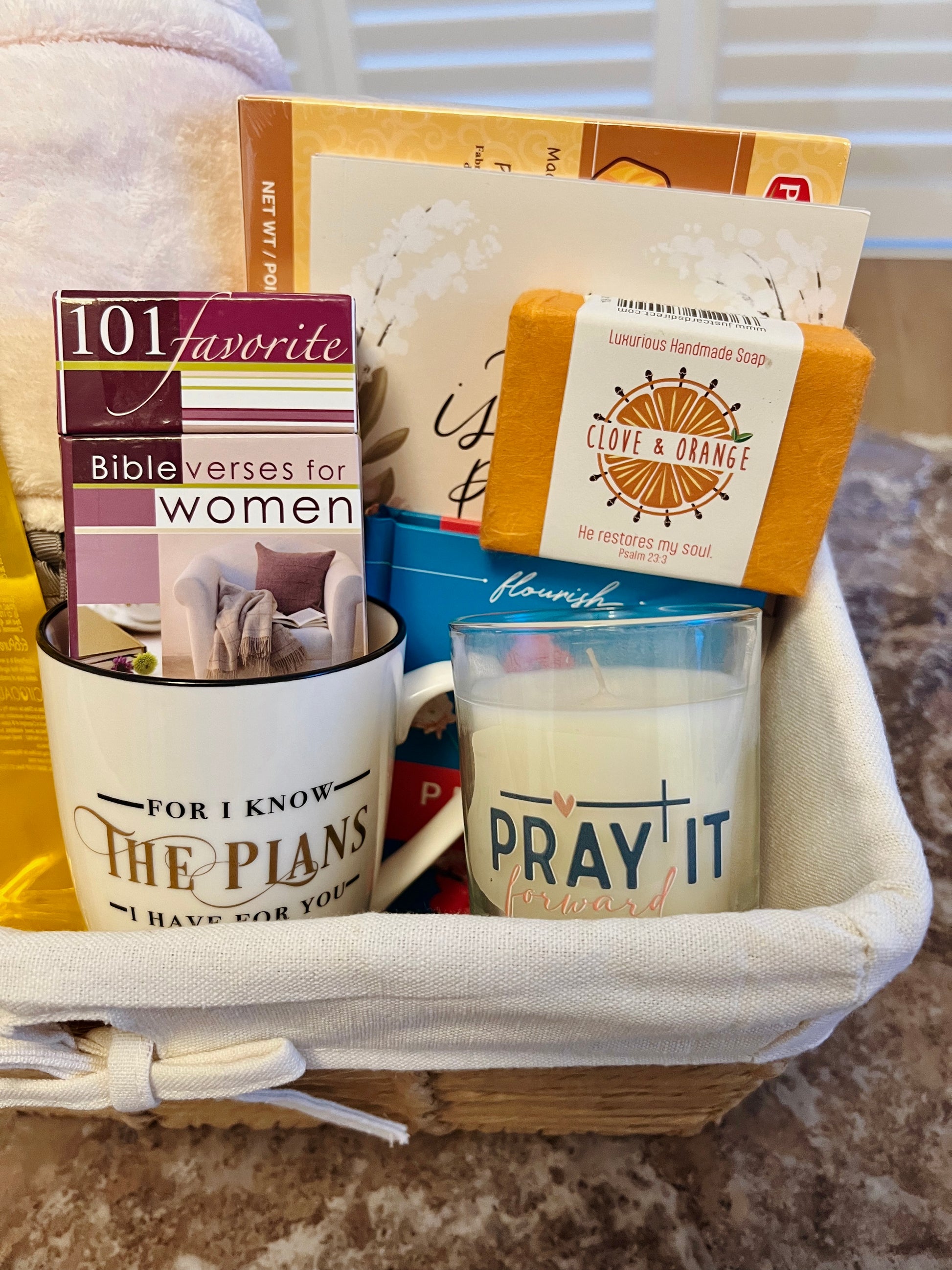 Grace & Glow Faith Basket - I AM INTENTIONAL 