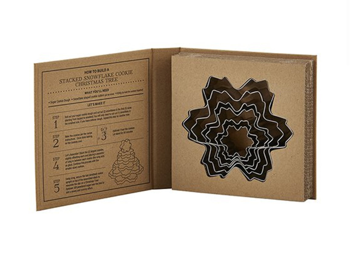 Snowflake Cookie Cutter Set Book Box - I AM INTENTIONAL 
