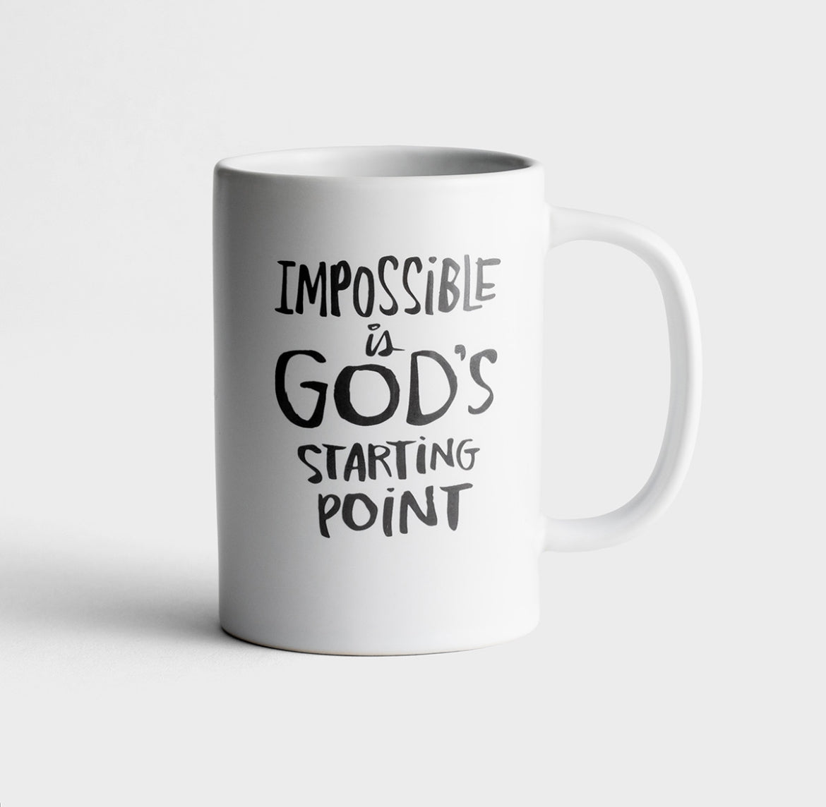 Impossible is God's Starting Point Mug - I AM INTENTIONAL 