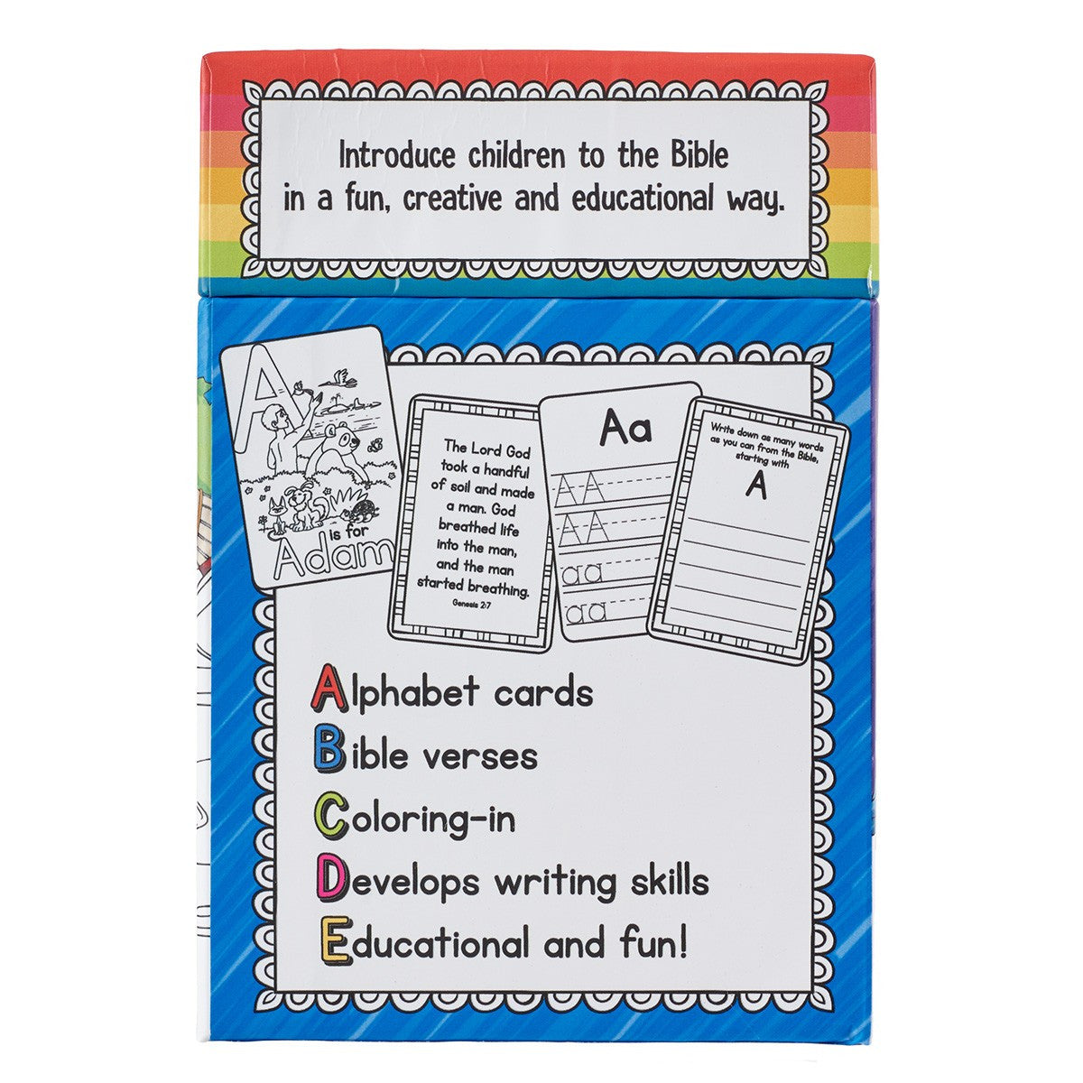 52 ABC Bible Fun Coloring Cards for Kids - I AM INTENTIONAL 