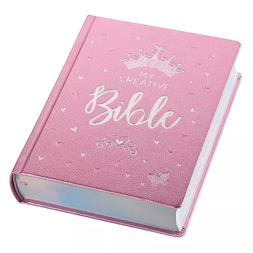 Metallic Pink Faux Leather My Creative Bible for Girls - an ESV Journaling Bible - I AM INTENTIONAL 