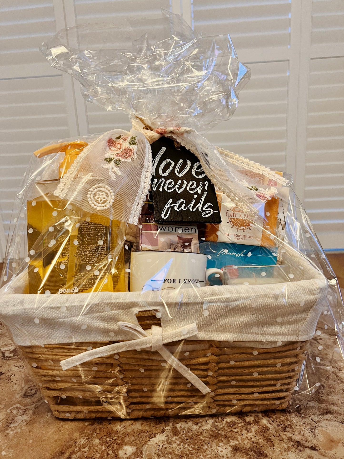 Grace & Glow Faith Basket - I AM INTENTIONAL 