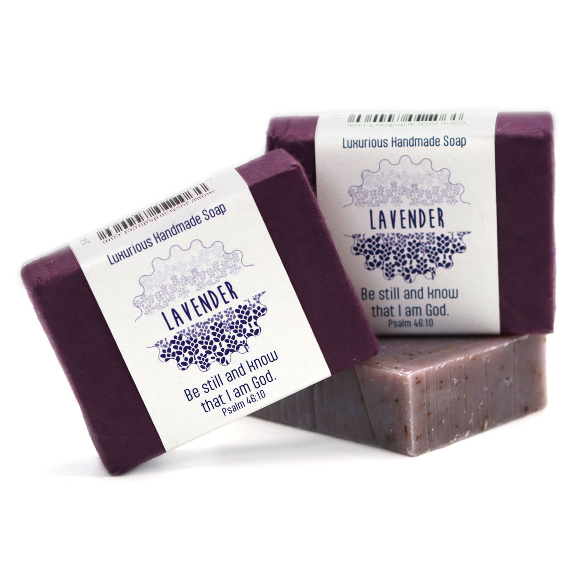 Lavender Handmade Soap with Bible verse - I AM INTENTIONAL 