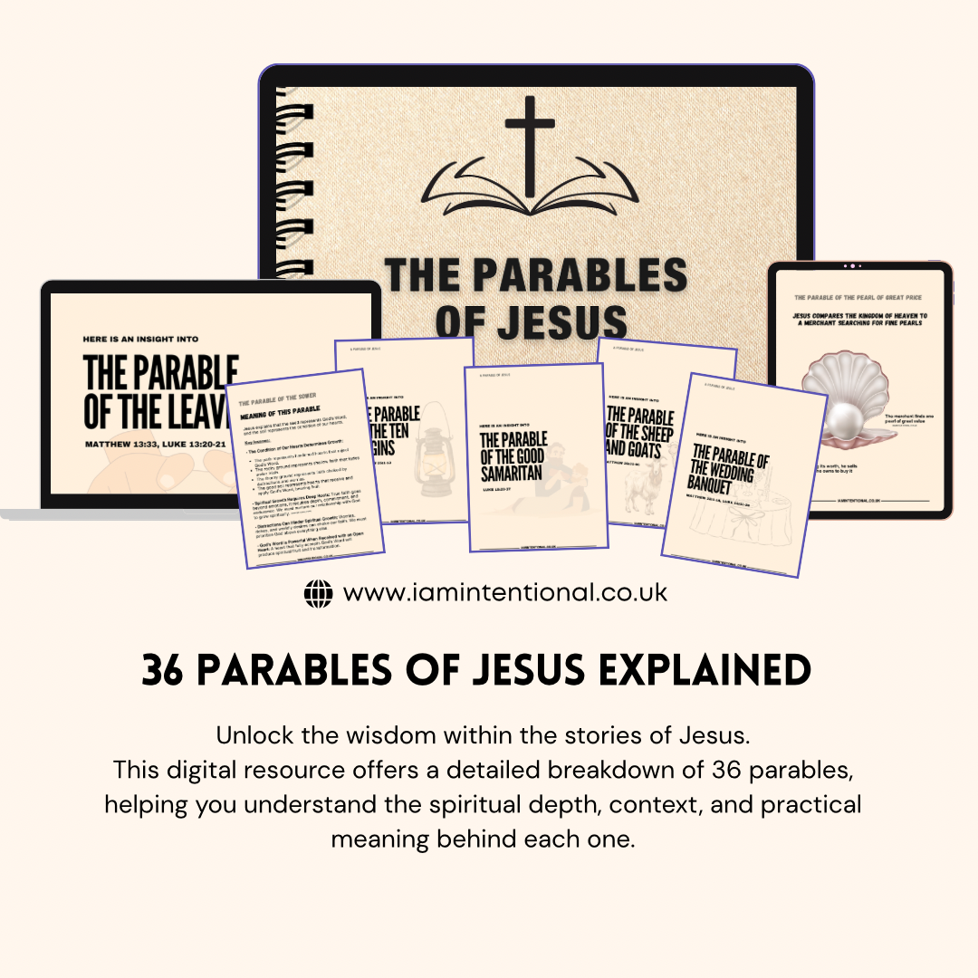 Parables of Jesus Ebook: 36 Illustrated Parables Explained | Christian Bible Study Guide - I AM INTENTIONAL 